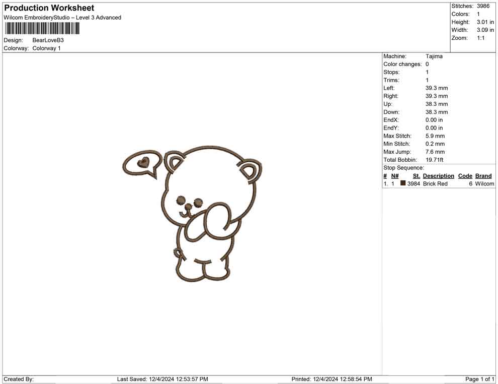 Bear Love B
