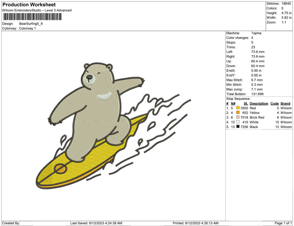 Bear Surfing