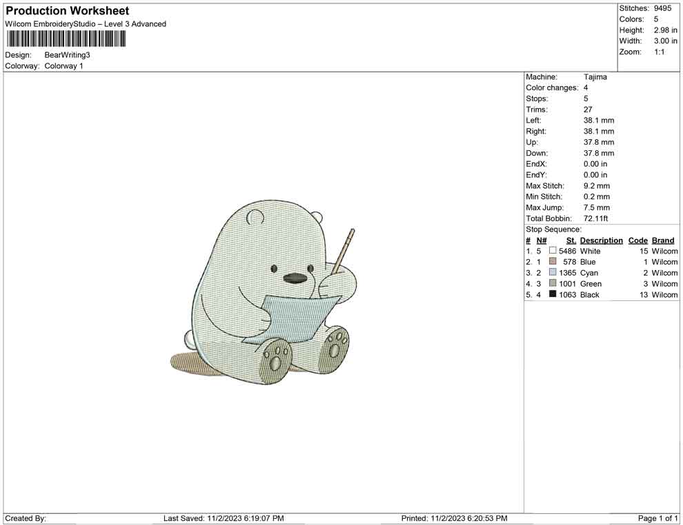 Bear Writing