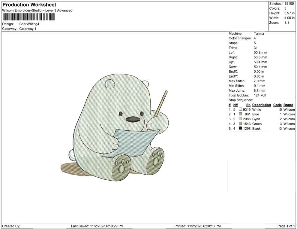 Bear Writing