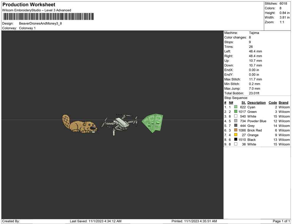 Beaver Drone and money