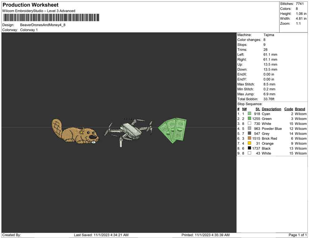 Beaver Drone and money