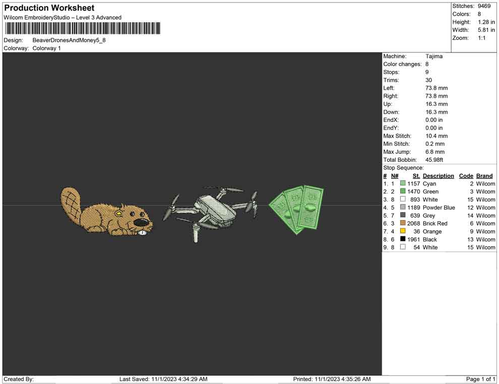 Beaver Drone and money