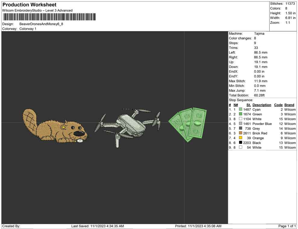 Beaver Drone and money