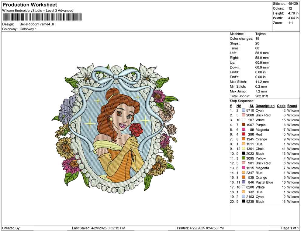 Belle Ribbon Frame