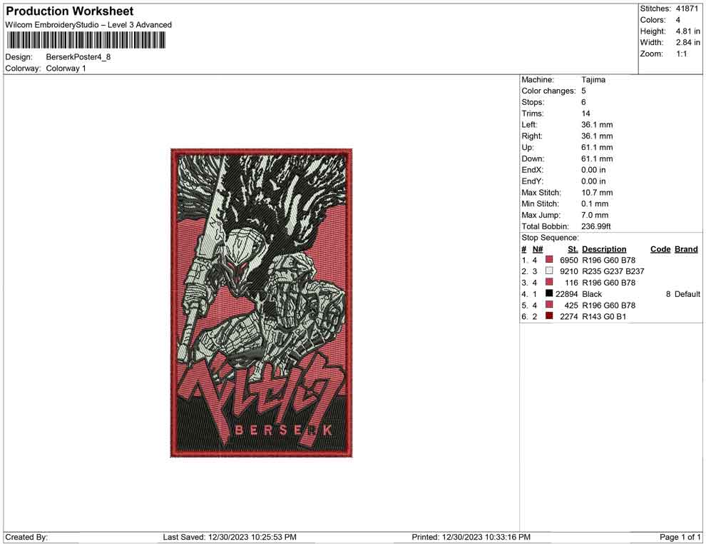 Berserk Poster