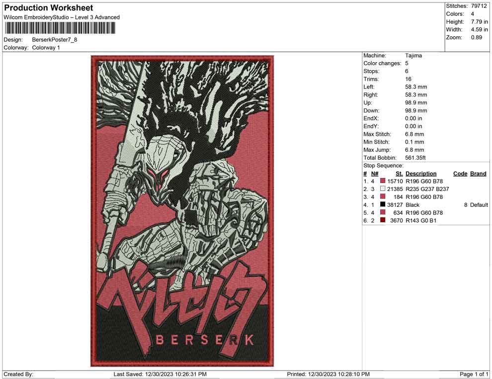 Berserk Poster