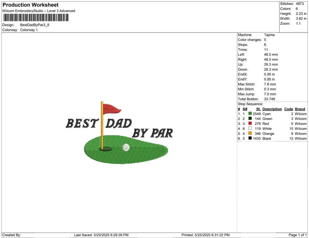 Best Dad By Par