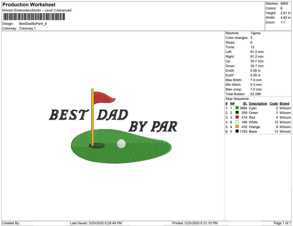 Best Dad By Par