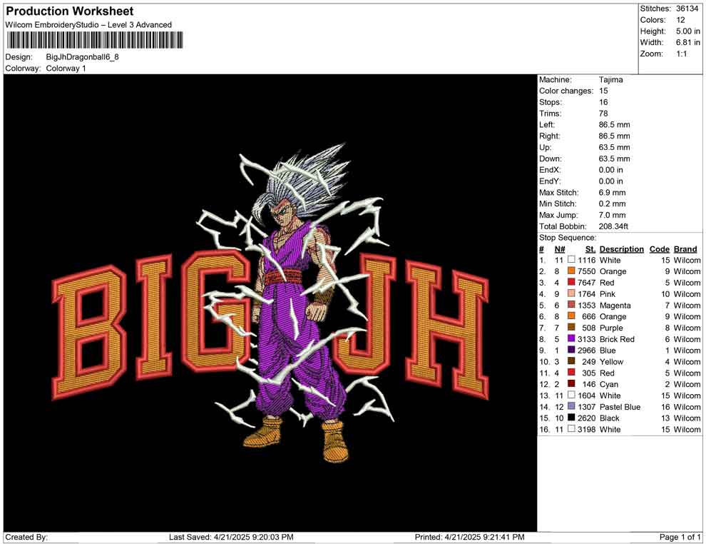 Big Jh Dragon ball