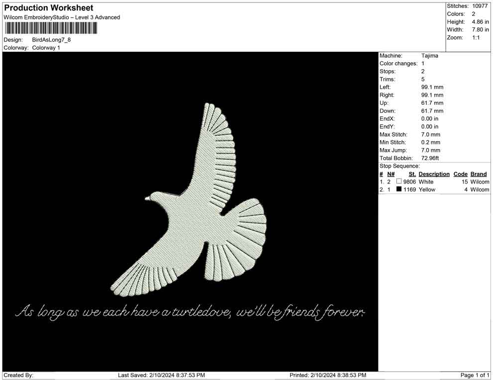 Bird As Long as