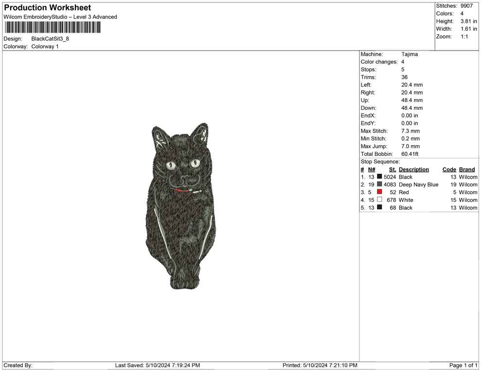 Black Cat Sit