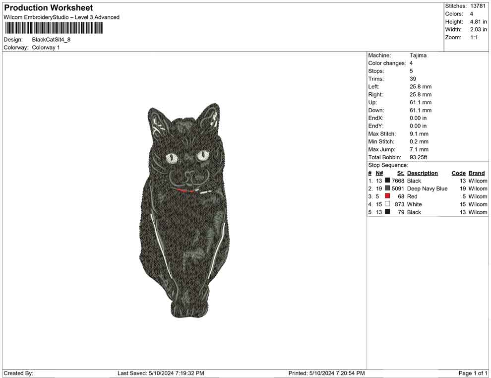 Black Cat Sit
