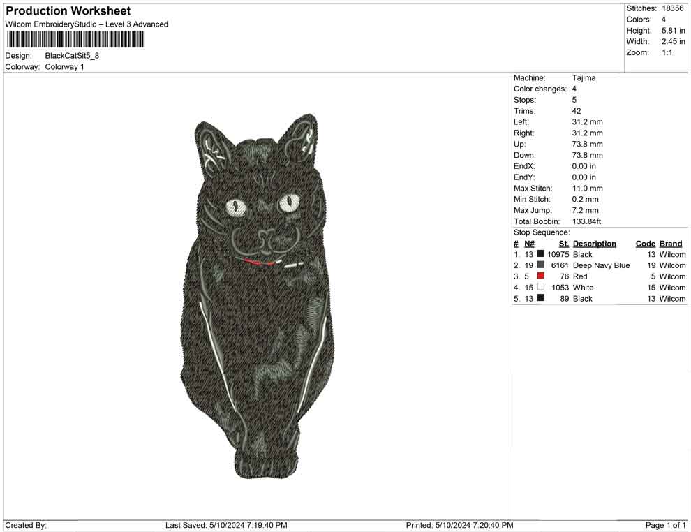 Black Cat Sit
