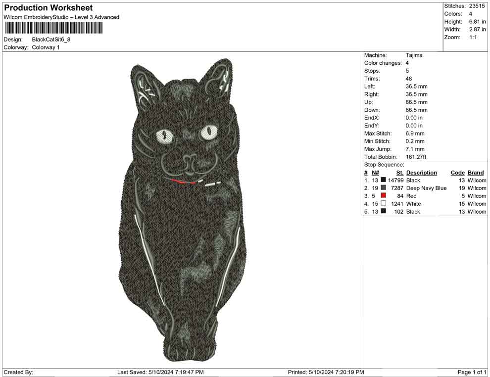 Black Cat Sit