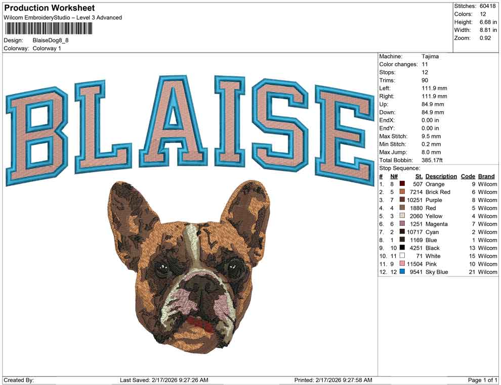 Blaise Dog