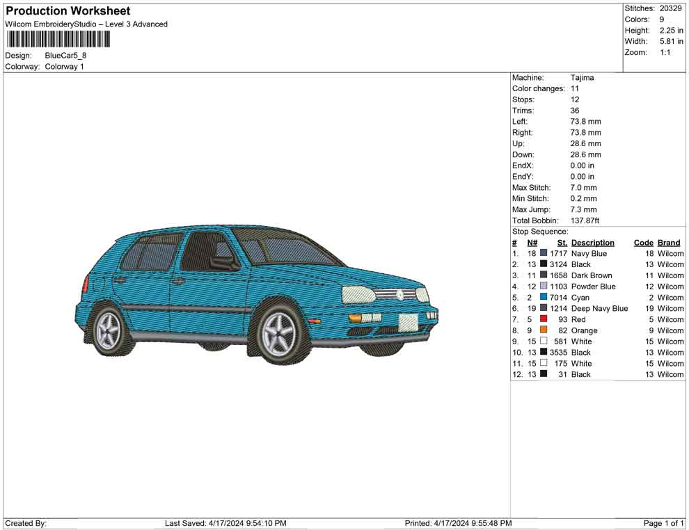 Blue Car