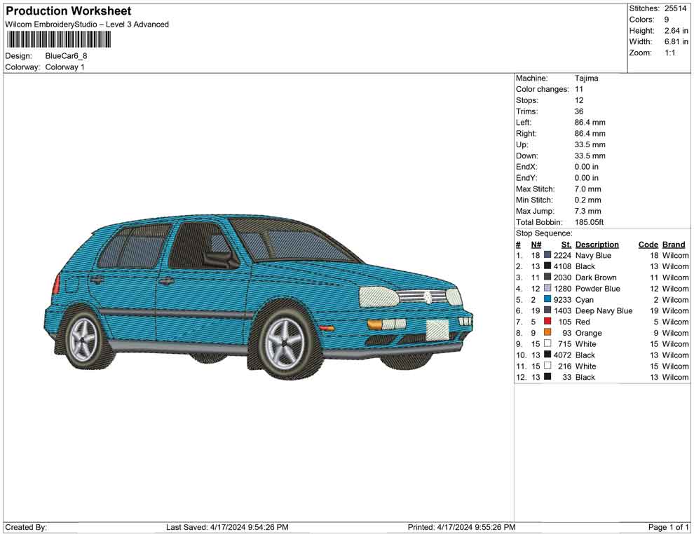 Blue Car