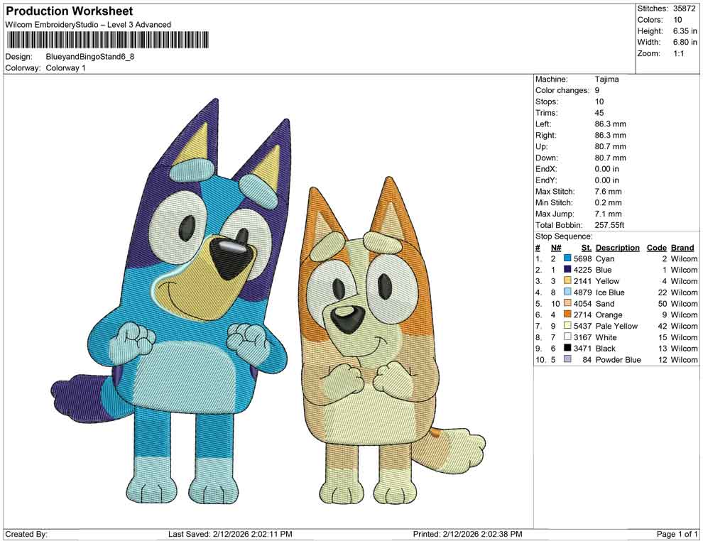 Bluey and Bingo Stand