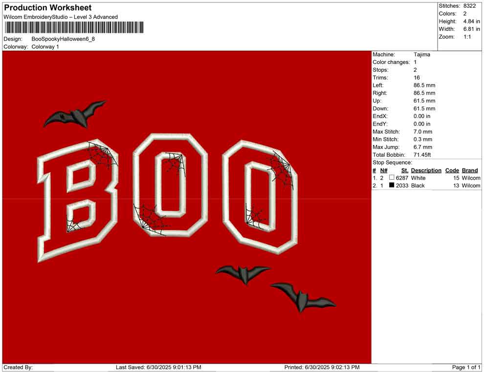 Boo Spooky Halloween