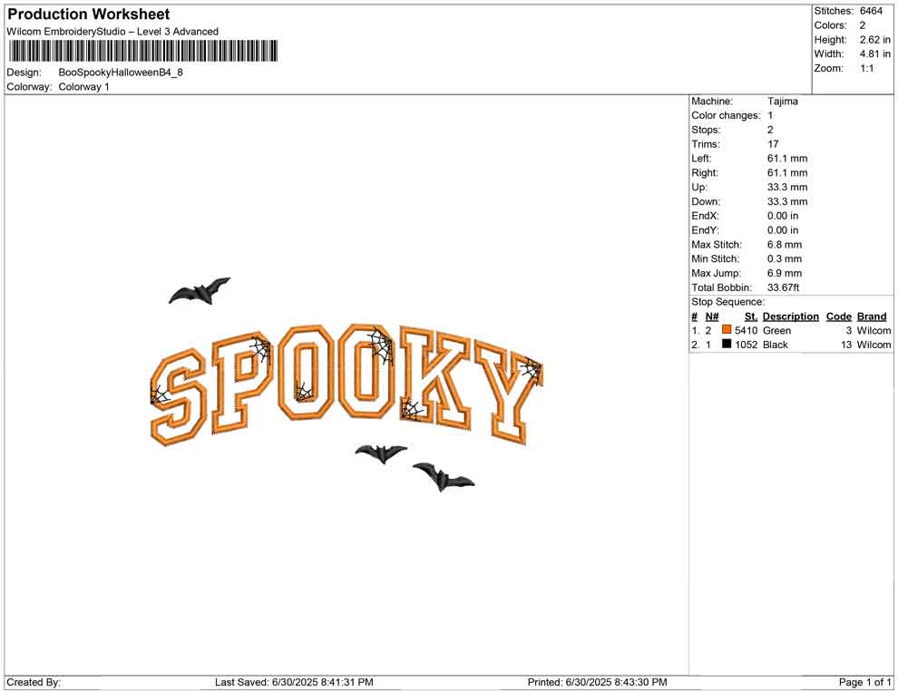 Boo Spooky Halloween B