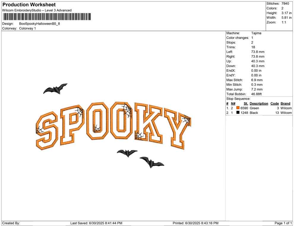 Boo Spooky Halloween B