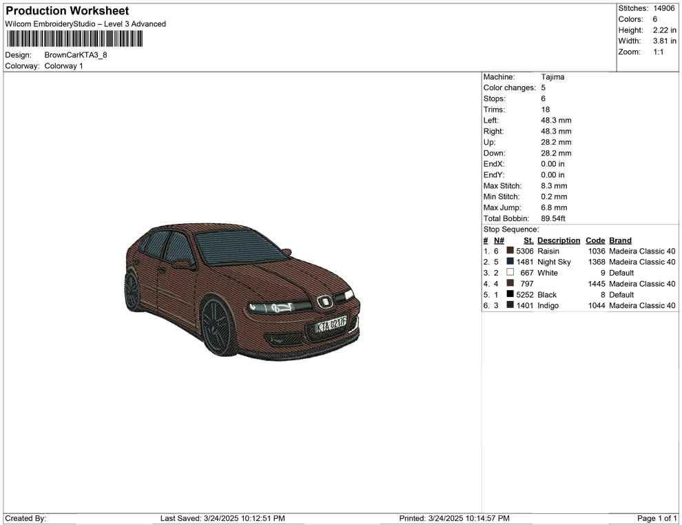 Brown Car KTA