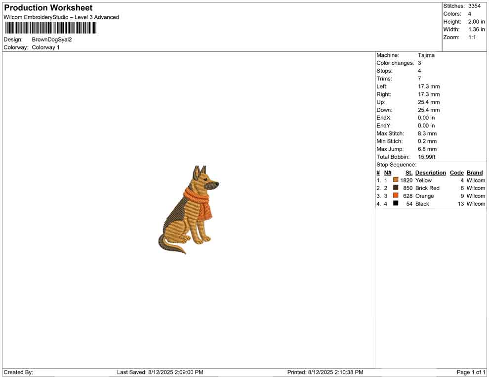Brown Dog Syal