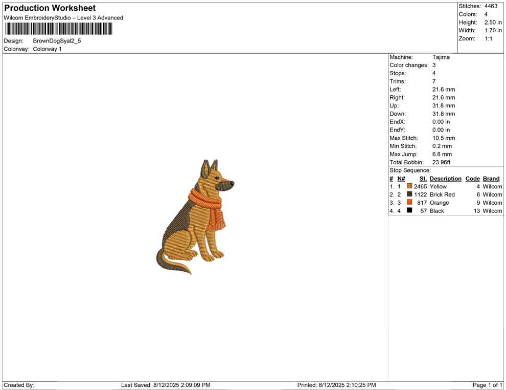 Brown Dog Syal
