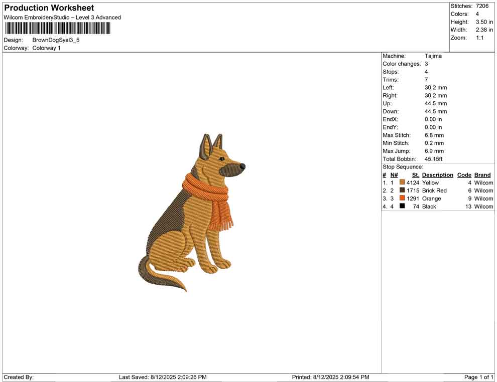 Brown Dog Syal
