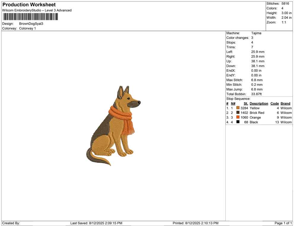 Brown Dog Syal
