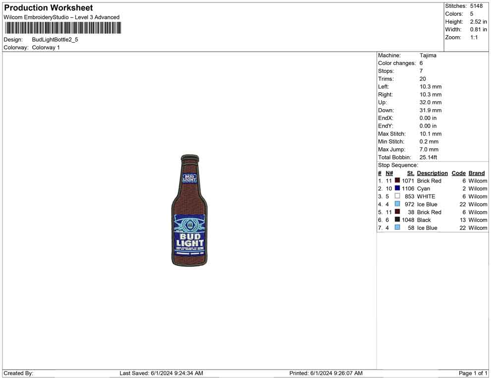 Bud Light Bottle