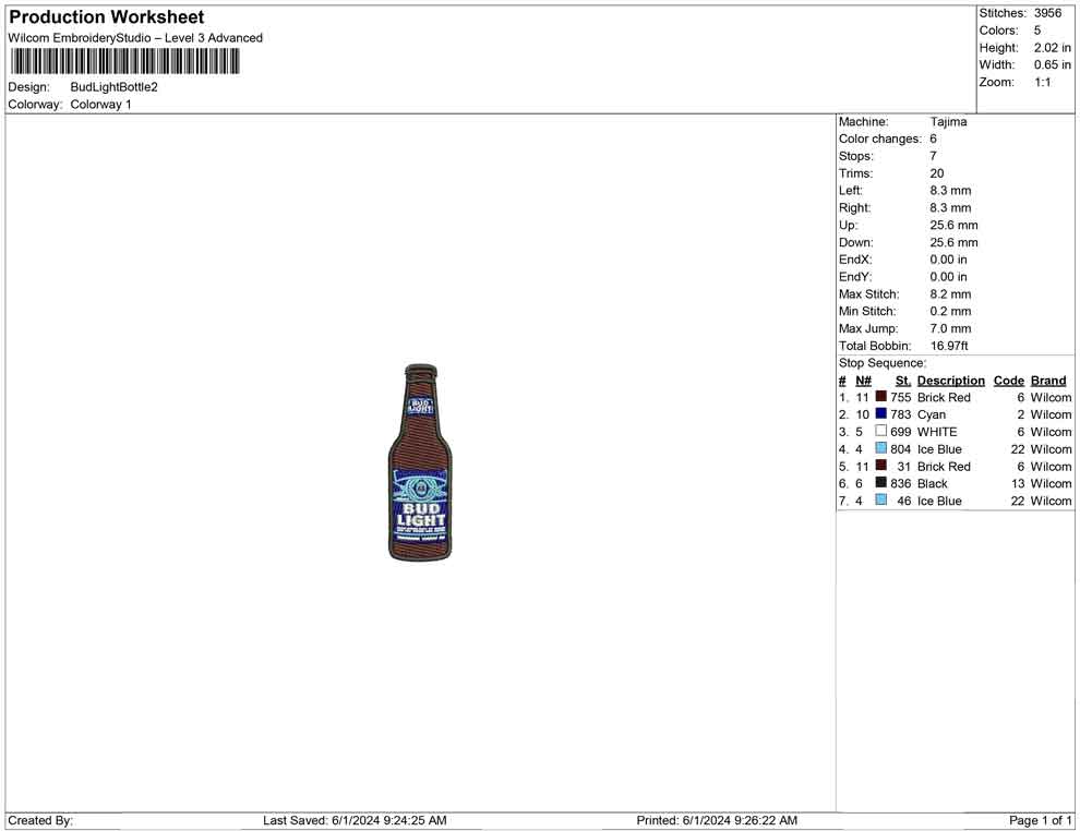 Bud Light Bottle