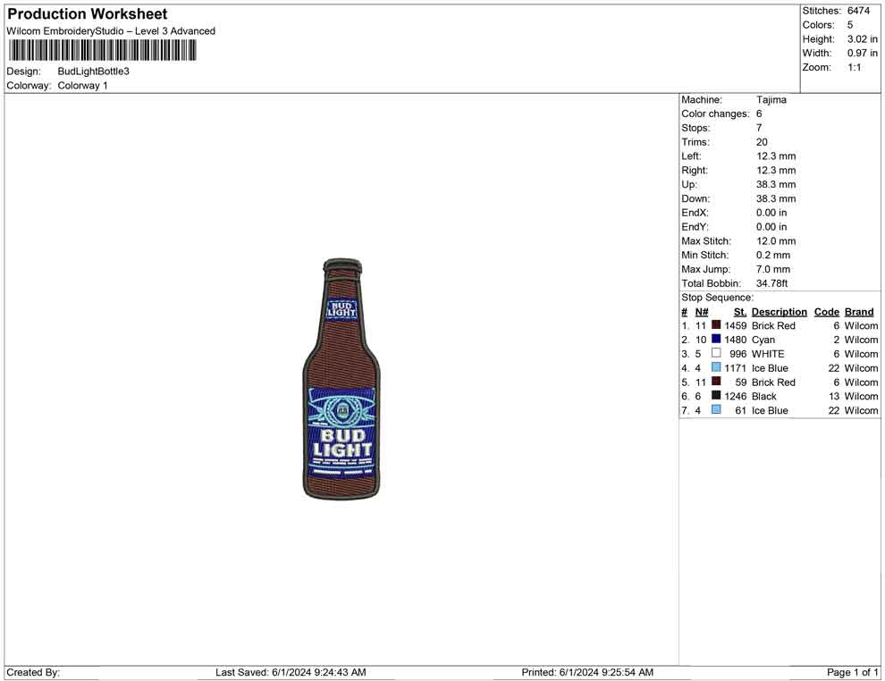 Bud Light Bottle
