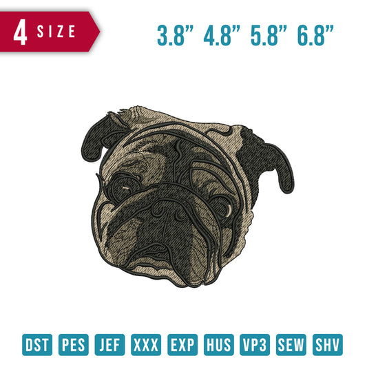 Bull dog face