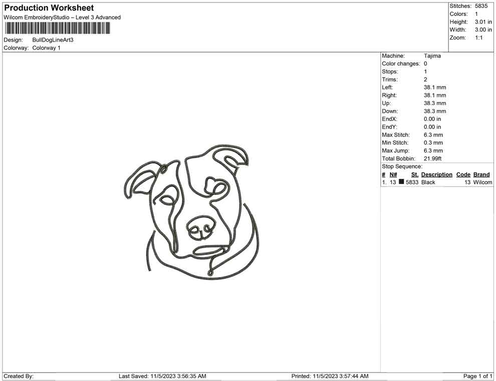 Bulldog line art