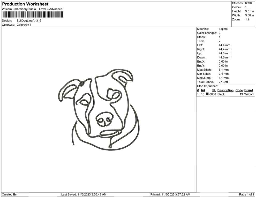 Bulldog line art
