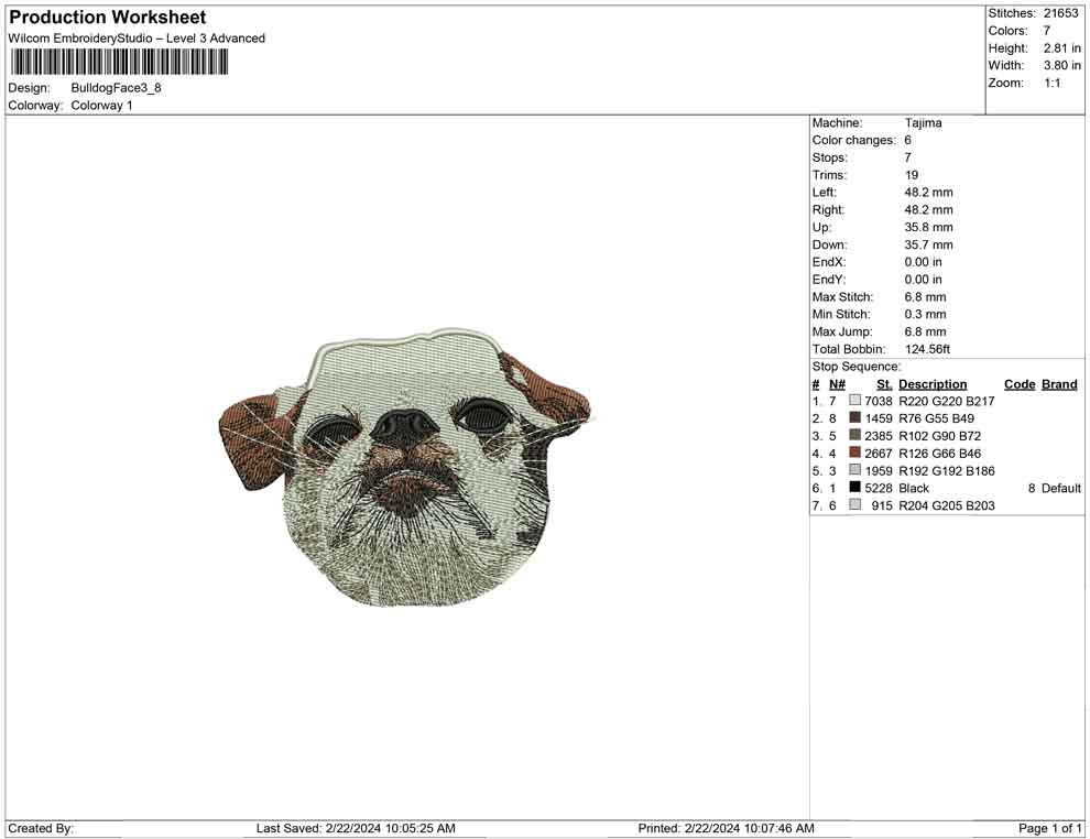 Bulldog Face