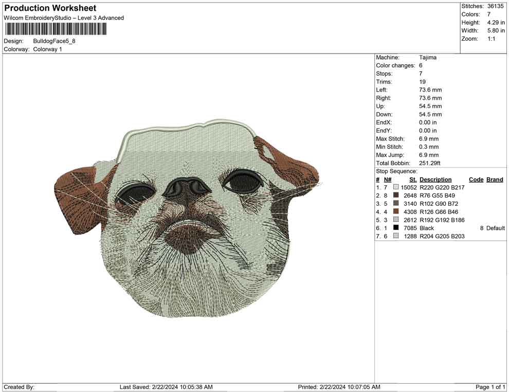 Bulldog Face