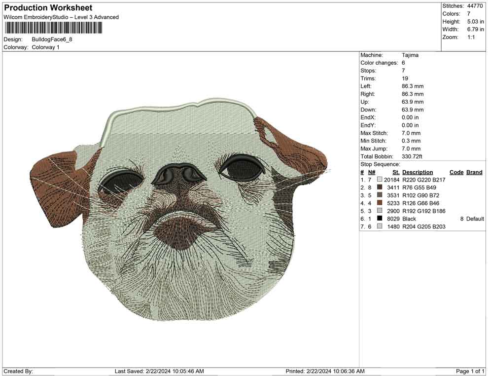 Bulldog Face