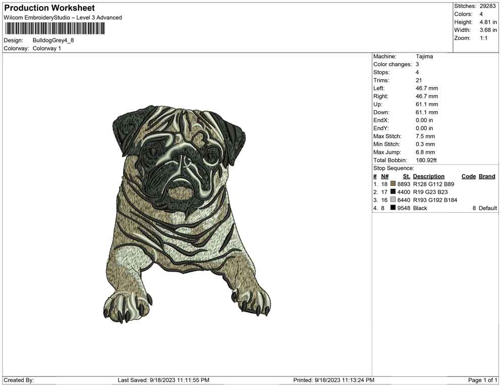 Bull Dog Grey