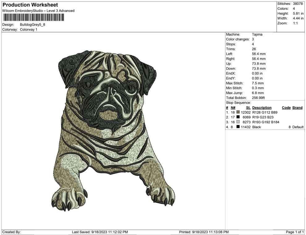 Bull Dog Grey