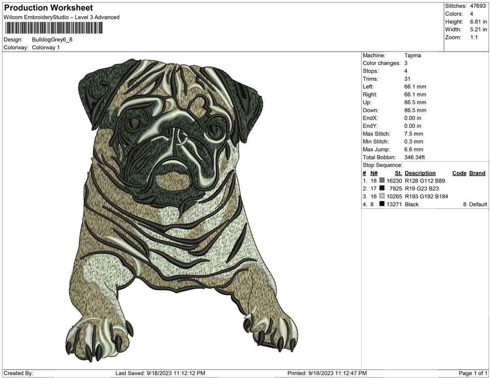 Bull Dog Grey
