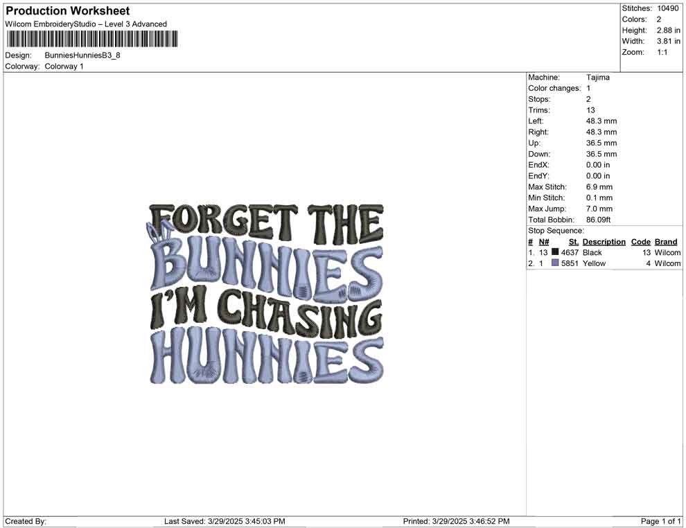 Bunnies Hunnies B