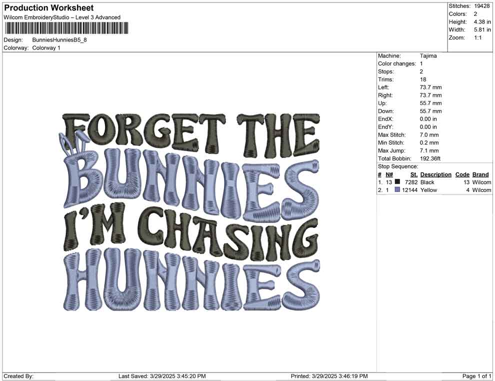 Bunnies Hunnies B