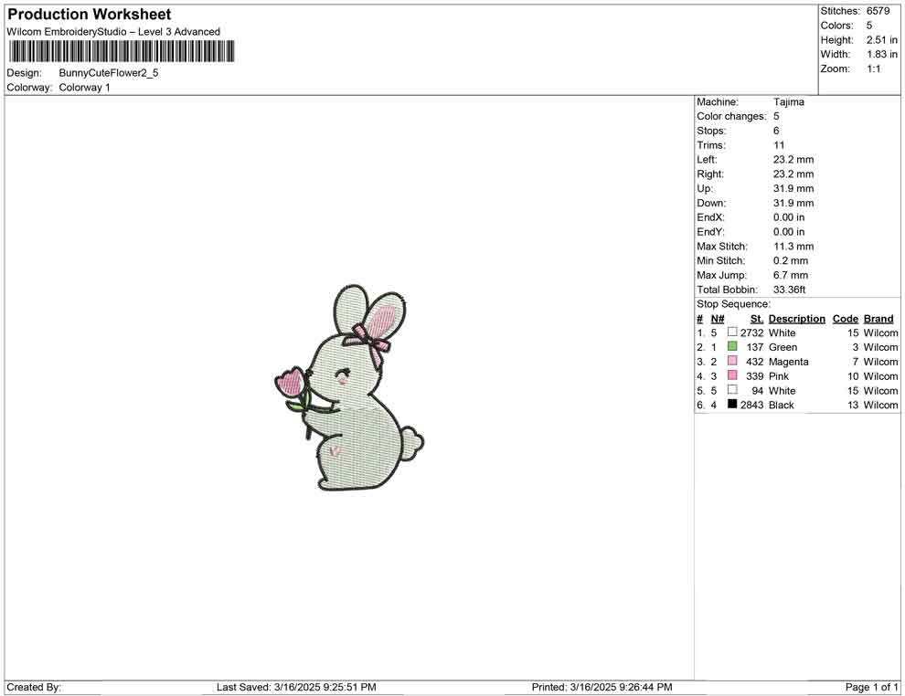Bunny Cute Flower