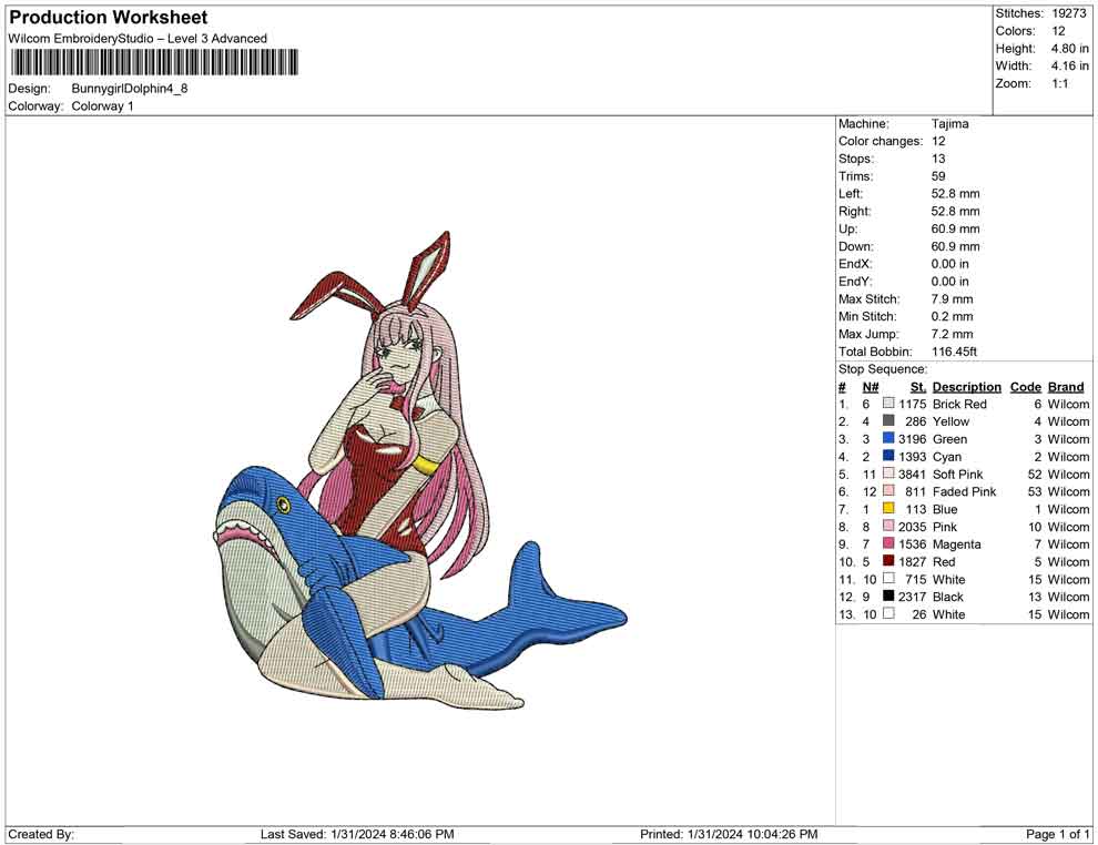 Bunny Girl Dolphine