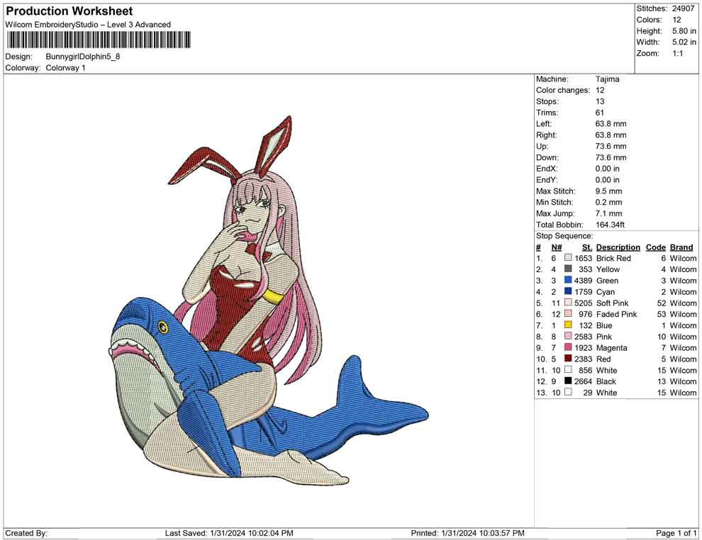 Bunny Girl Dolphine