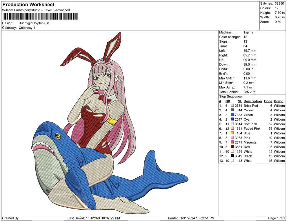 Bunny Girl Dolphine