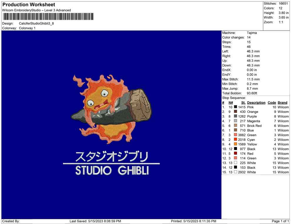 Calcifer Studio Ghibli